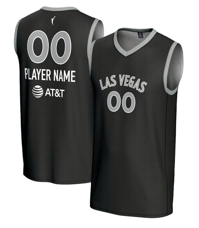 Custom Las Vegas Aces black jersey