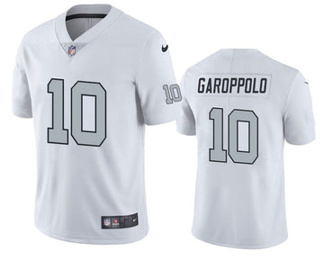 Jimmy Garoppolo Las Vegas Raiders white Color Rush jersey