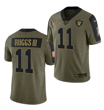 Henry Ruggs III Las Vegas Raiders olive Salute To Service jersey