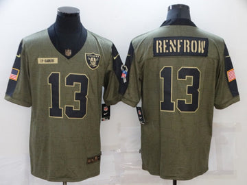 Hunter Renfrow Las Vegas Raiders olive Salute To Service jersey