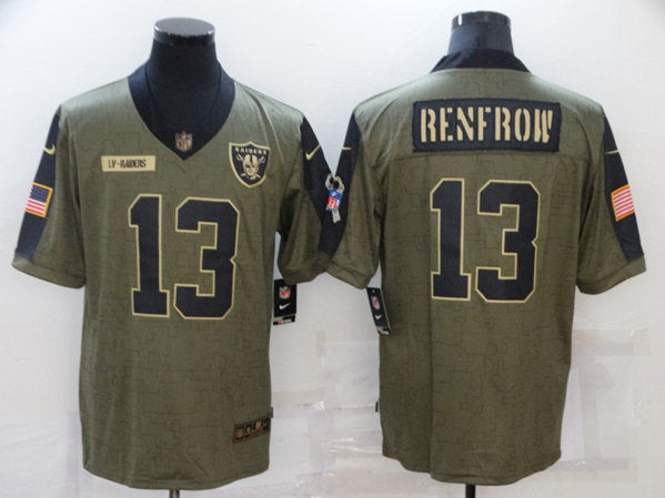 Hunter Renfrow Las Vegas Raiders olive Salute To Service jersey
