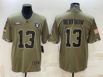 Hunter Renfrow Las Vegas Raiders olive Salute To Service jersey