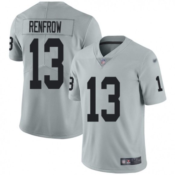 Hunter Renfrow Las Vegas Raiders grey jersey