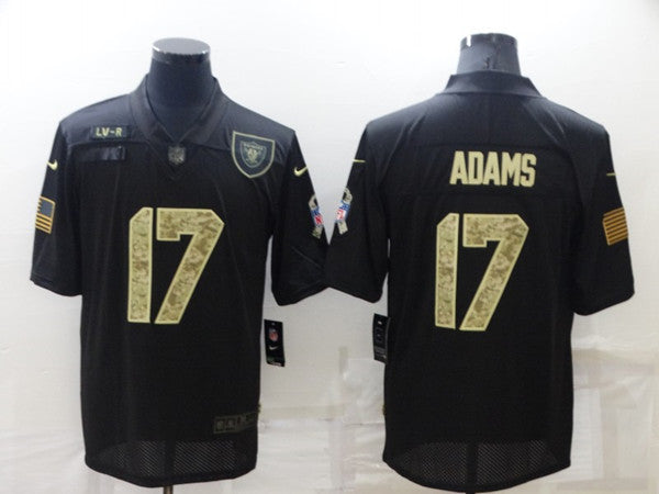 Davante Adams Las Vegas Raiders black Salute To Service jersey
