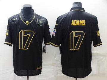 Davante Adams Las Vegas Raiders black-gold Salute To Service jersey