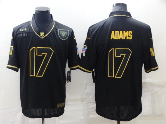 Davante Adams Las Vegas Raiders black-gold Salute To Service jersey