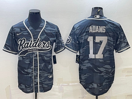 Davante Adams Las Vegas Raiders gray Camo jersey