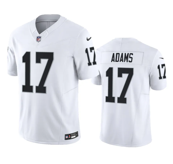 Las Vegas Raiders #17 Davante Adams White 2023 FUSE Jersey