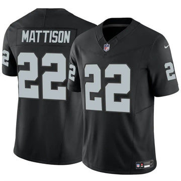 Alexander Mattison Las Vegas Raiders black FUSE jersey