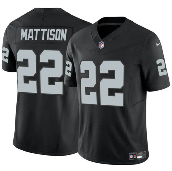 Alexander Mattison Las Vegas Raiders black FUSE jersey