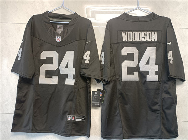 Charles Woodson Las Vegas Raiders black FUSE jersey