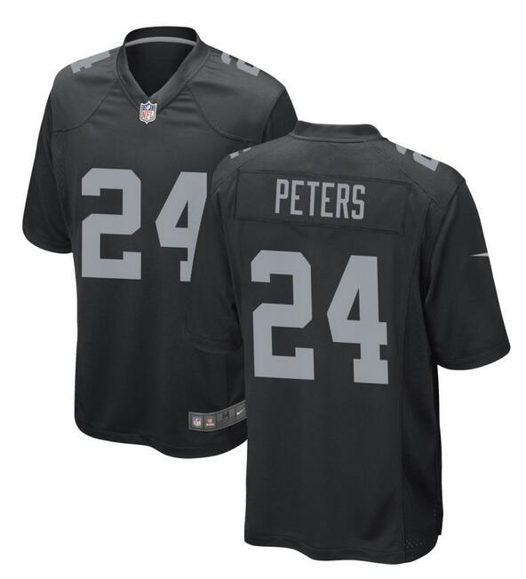 Marcus Peters Las Vegas Raiders black Game jersey