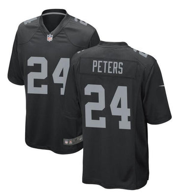 Marcus Peters Las Vegas Raiders black Game jersey