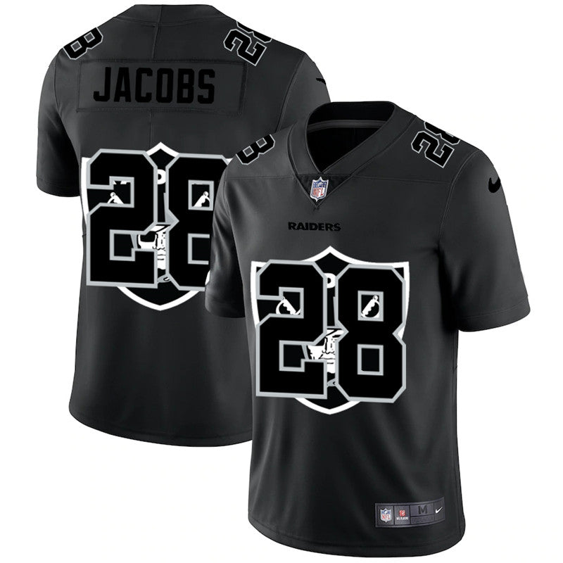 Josh Jacobs Las Vegas Raiders black Shadow jersey