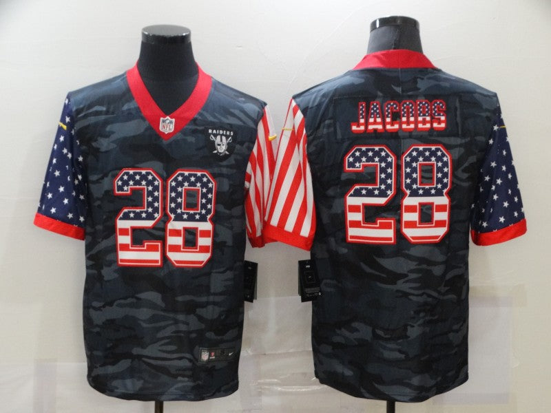 Josh Jacobs Las Vegas Raiders camo Camo jersey