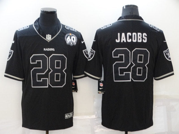 Josh Jacobs Las Vegas Raiders black Shadow jersey