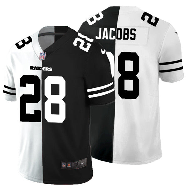 Josh Jacobs Las Vegas Raiders black Split jersey