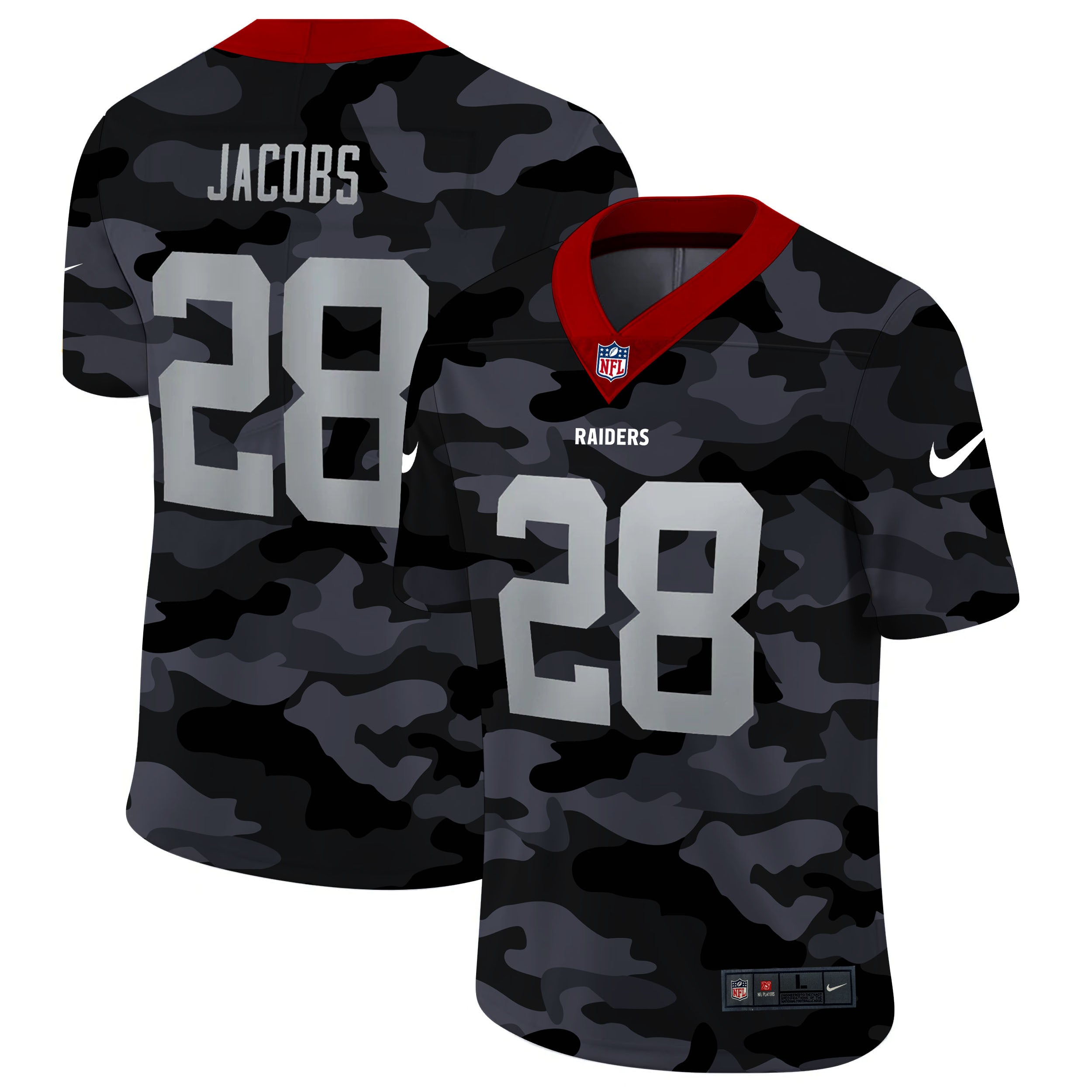 Josh Jacobs Las Vegas Raiders camo Camo jersey