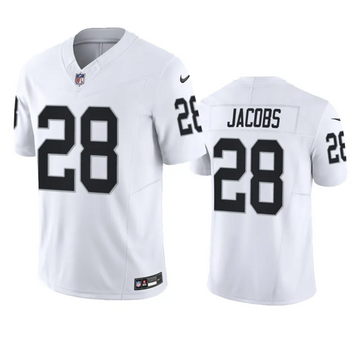 Josh Jacobs Las Vegas Raiders white FUSE jersey