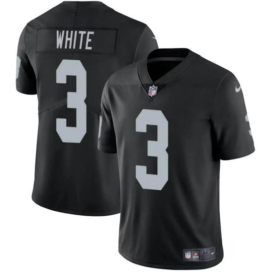 Las Vegas Raiders #3 Zamir White Black 2024 Jersey