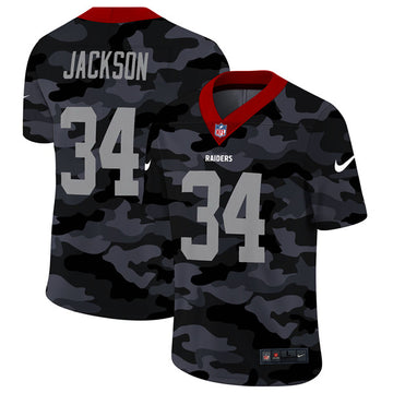 Bo Jackson Las Vegas Raiders camo Camo jersey