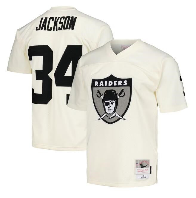 Bo Jackson Las Vegas Raiders cream jersey