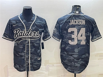 Bo Jackson Las Vegas Raiders gray Camo jersey