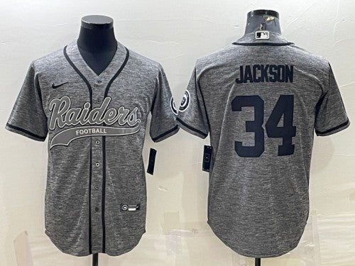 Bo Jackson Las Vegas Raiders gray jersey