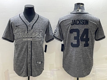 Bo Jackson Las Vegas Raiders gray jersey