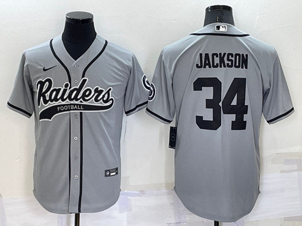 Bo Jackson Las Vegas Raiders grey jersey