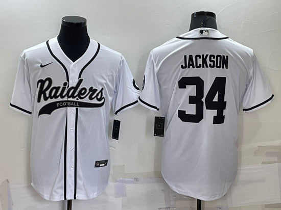 Bo Jackson Las Vegas Raiders white jersey