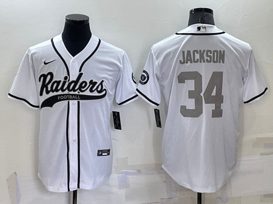Bo Jackson Las Vegas Raiders white jersey