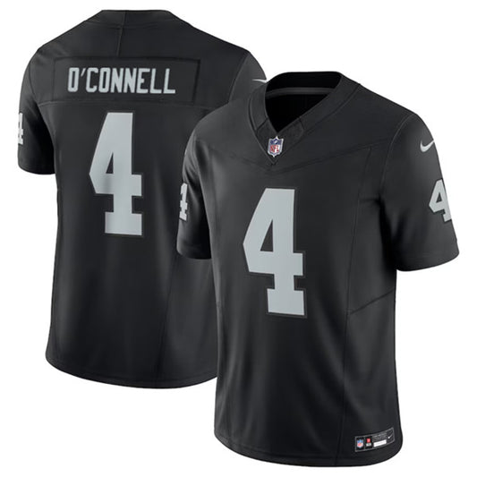 Las Vegas Raiders #4 Aidan O'Connell Black 2023 FUSE Jersey