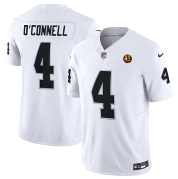 Aidan O'Connell Las Vegas Raiders white FUSE jersey