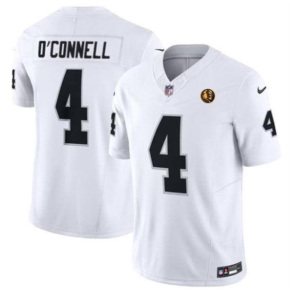Aidan O'Connell Las Vegas Raiders white FUSE jersey