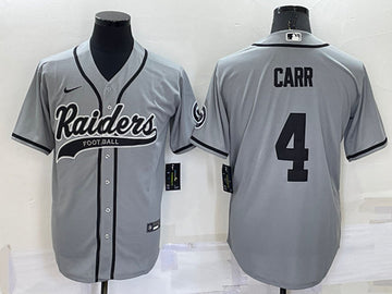 Derek Carr Las Vegas Raiders gray jersey