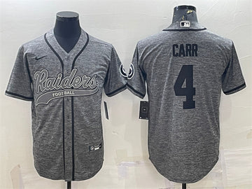 Derek Carr Las Vegas Raiders gray jersey