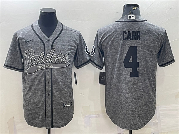 Derek Carr Las Vegas Raiders gray jersey