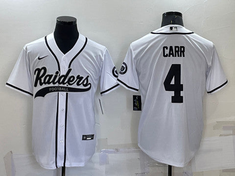Derek Carr Las Vegas Raiders white jersey