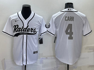 Derek Carr Las Vegas Raiders white jersey