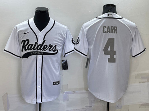 Derek Carr Las Vegas Raiders white jersey