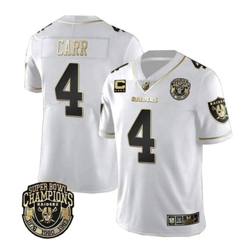 Derek Carr Las Vegas Raiders white jersey
