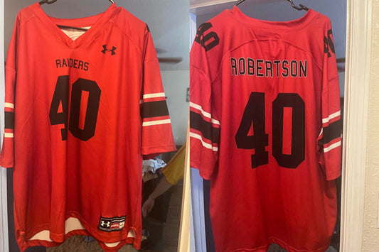 Las Vegas Raiders #40 Amik Robertson Red Jersey