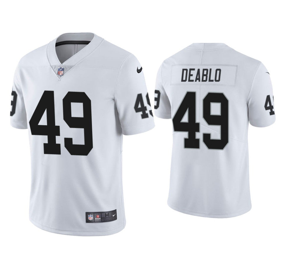 Divine Deablo Las Vegas Raiders white jersey