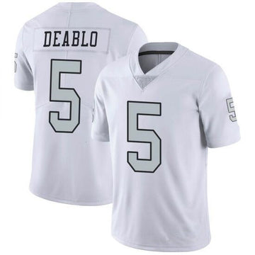 Divine Deablo Las Vegas Raiders white Color Rush jersey