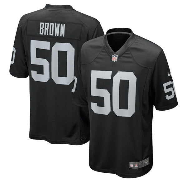 Jayon Brown Las Vegas Raiders black Game jersey