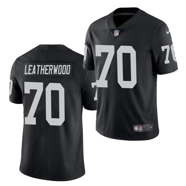 Alex Leatherwood Las Vegas Raiders black jersey