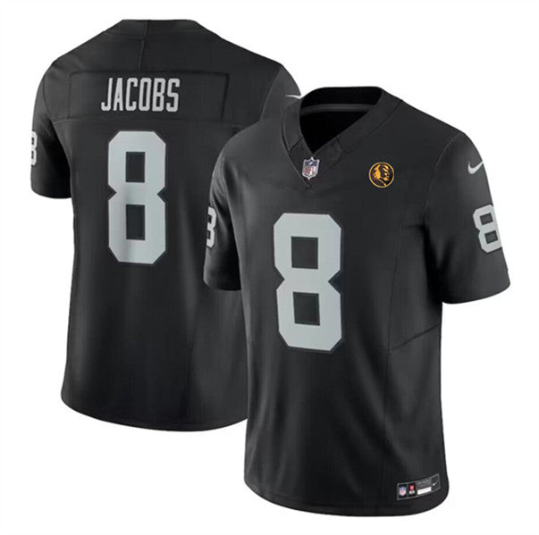 Josh Jacobs Las Vegas Raiders black FUSE jersey
