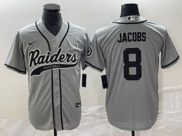 Josh Jacobs Las Vegas Raiders gray jersey
