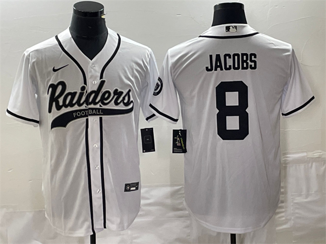 Josh Jacobs Las Vegas Raiders white jersey
